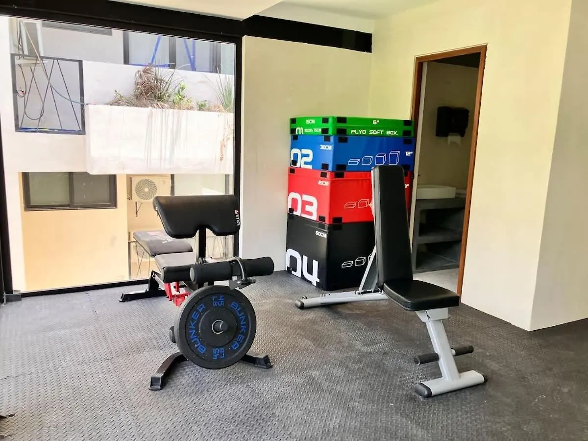 Semesterbostad Tulum Groups Home For 7 Guest With 2 Bedrooms Balcony Common Pool Gym Yoga And Mini Market Ximbal Mexiko
