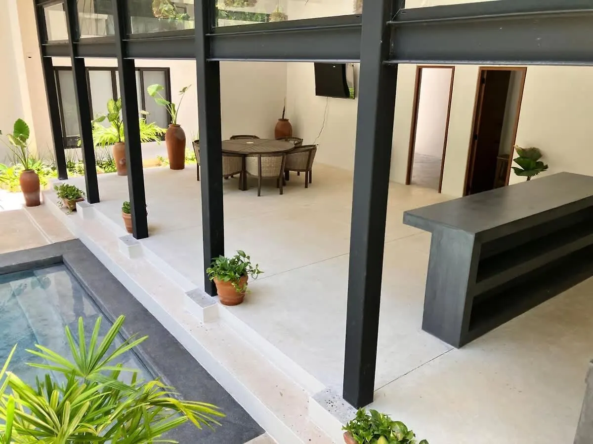 Semesterbostad Tulum Groups Home For 7 Guest With 2 Bedrooms Balcony Common Pool Gym Yoga And Mini Market Ximbal