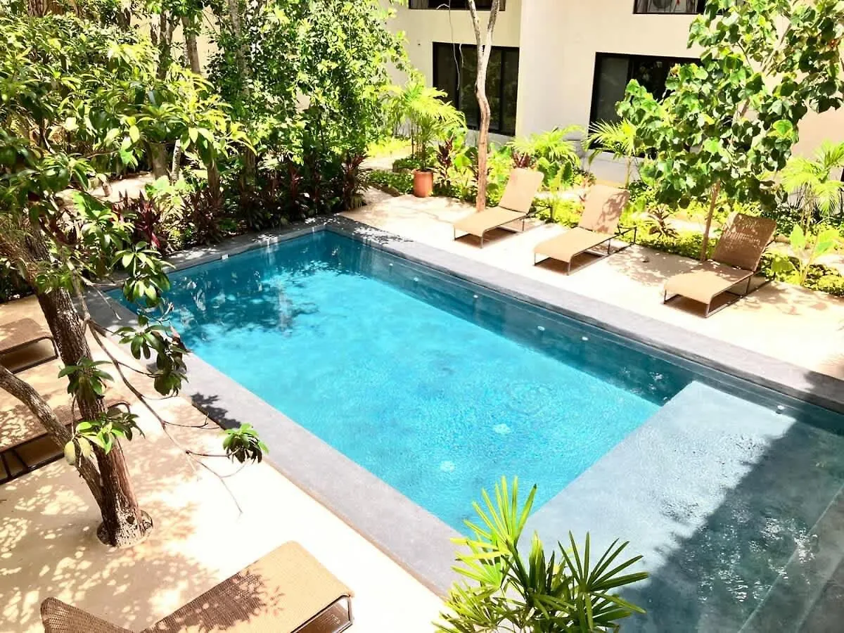 Semesterbostad Tulum Groups Home For 7 Guest With 2 Bedrooms Balcony Common Pool Gym Yoga And Mini Market Ximbal