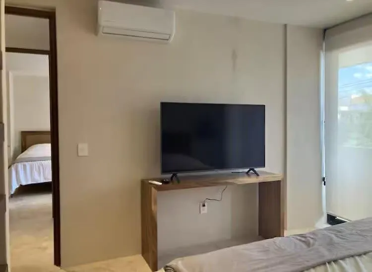 Tulum Groups Home For 7 Guest With 2 Bedrooms Balcony Common Pool Gym Yoga And Mini Market Ximbal