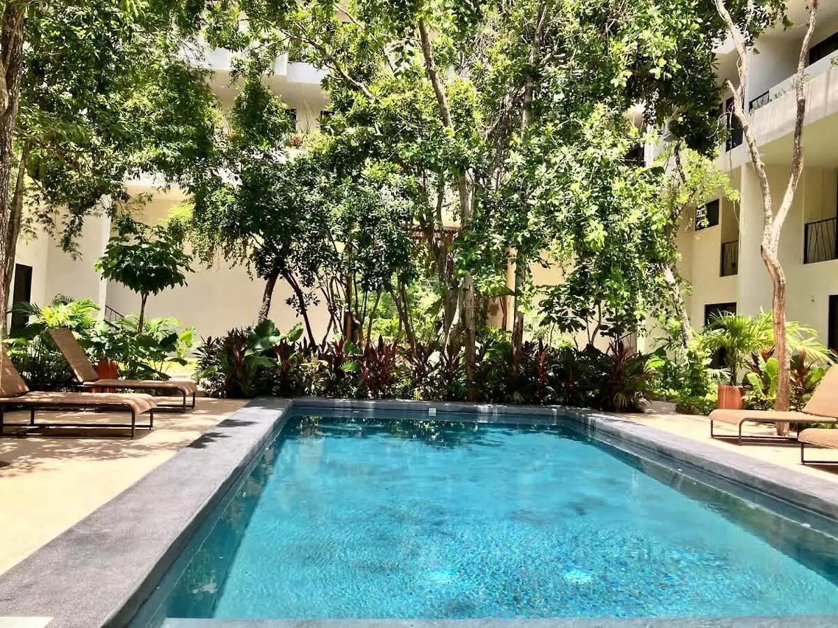 Semesterbostad Tulum Groups Home For 7 Guest With 2 Bedrooms Balcony Common Pool Gym Yoga And Mini Market Ximbal Mexiko